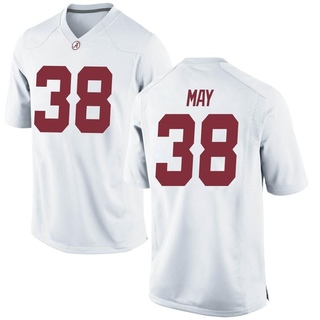 Alijah May Replica White Youth Alabama Crimson Tide Football Jersey