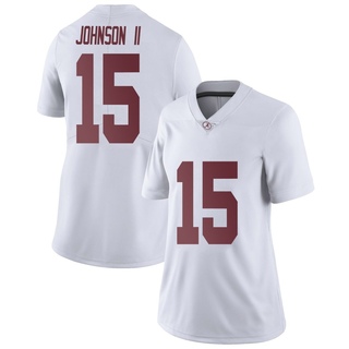 Duke Johnson II Limited White Women's Alabama Crimson Tide Football Jersey