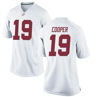 John Cooper Game White Women's Alabama Crimson Tide Football Jersey