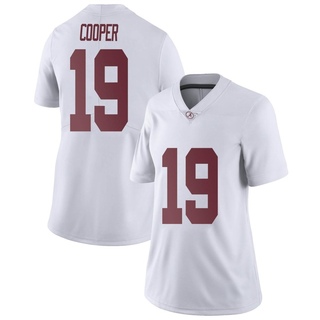 John Cooper Limited White Women's Alabama Crimson Tide Football Jersey